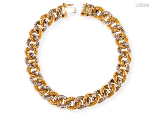 Bracelet, 18 ct gold, Yellow Gold & White Gold