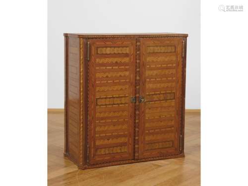 Small cabinet in the style of classicism, Around 1900, Walnu...