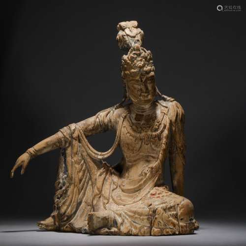 Ming Dynasty,Wooden Free Guanyin