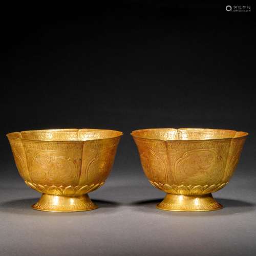Ming Dynasty,Golden Phoenix Pattern Bowl