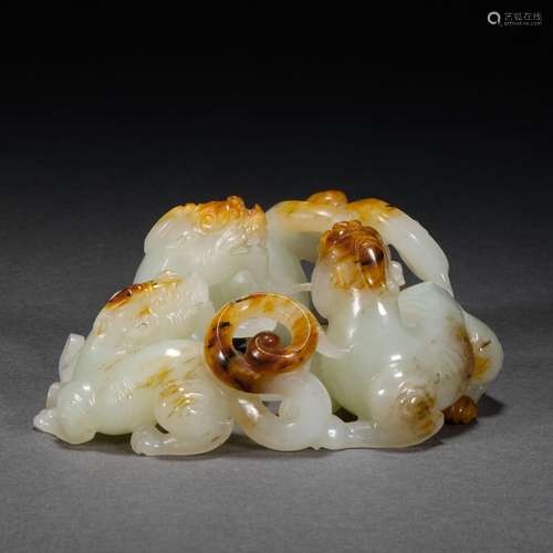 Qing Dynasty of China,Hetian Jade Beast