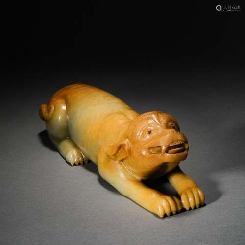 Ming Dynasty,Hetian Jade Dog