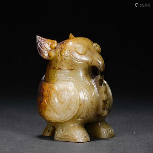 Ming  Dynasty,Hetian Jade Owl