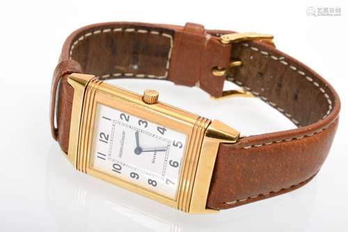 Jaeger LeCoultre Reverso Classique Gelbgold 750 Armbanduhr, ...