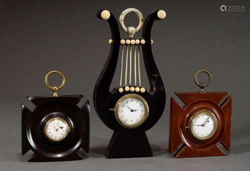 3 Diverse antike Taschenuhren mit Spindel- und Ankerwerk in ...