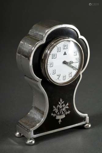Kleiner englischer Wecker mit Schweizer Uhrwerk, Schildpatt ...