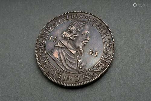 Schraubtaler "Erzherzog Leopold V., 1621", im Inne...