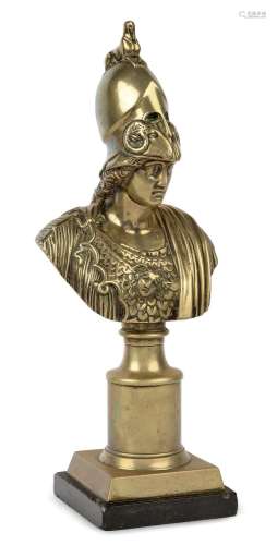 A French bronze bust of Minerva, late 19th century, after th...