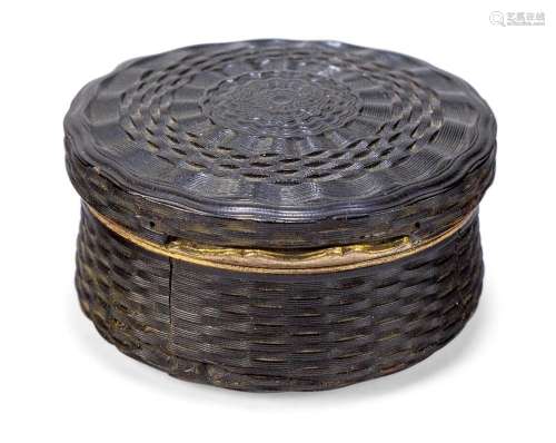 A gilt-brass mounted tortoiseshell snuff box, late 18th / ea...