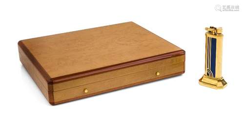 A Dunhill birds eye maple humidor, modern, the cedar lined b...