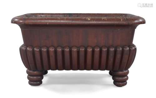 A mahogany open sarcophagus wine cooler, 19th century, in th...
