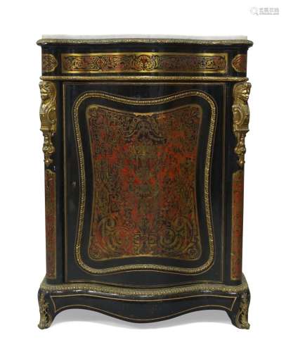 A Napoleon III ebonised boulle pier cabinet, by Louis Grade ...