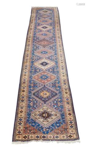 An Iranian Yalameh runner, late 20th century, central pole m...