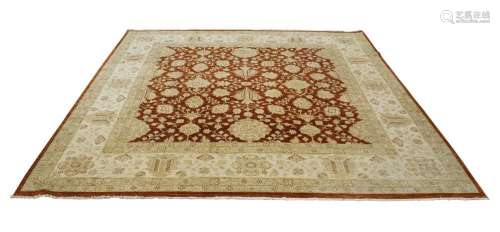 A Pakistani hand woven carpet, Garous design, early 21st cen...