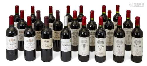 A mixed selection of wines from Bordeaux appellations, Franc...