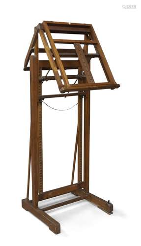 An Edwardian oak artist's easel, by Clifford Milburn & C...