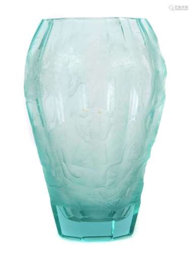 Vase mit Bärenjagd Moser