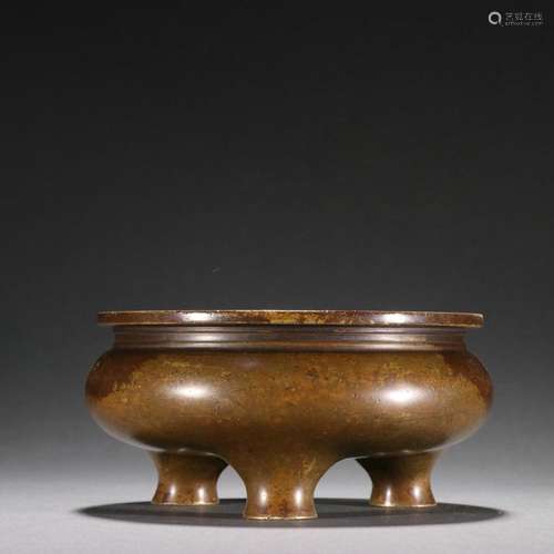 Ming Xuande Old Bronze Furnace