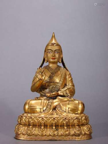 Gilt Bronze Tsongkhapa