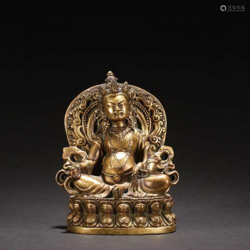 Gilt Bronze God of Wealth