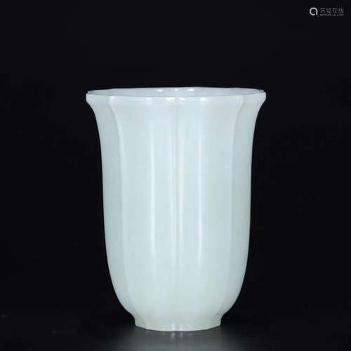 Hetian jade cup