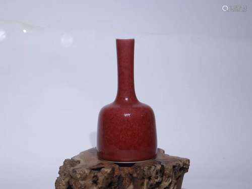 Ji red glaze rattle bottle