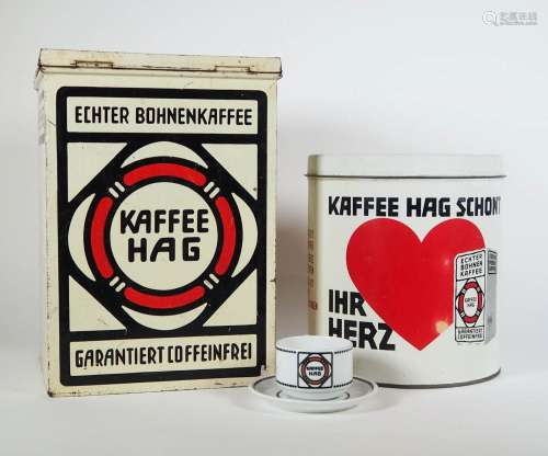 WERBEKONVOLUT, 1920er/30er Jahre, Kaffee Hag,