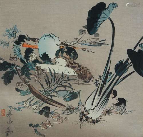 EIZAN, Kikukawa/ TOSHINOBU, Kikukawa/ CHOKUSAI (*1787 +1864)...