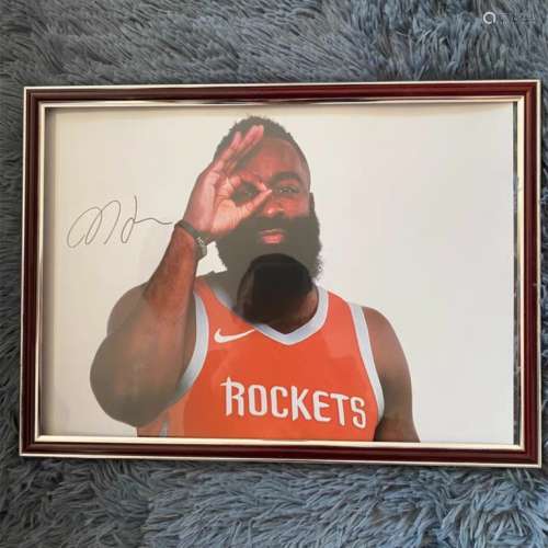 Signed Basketball Player Poster