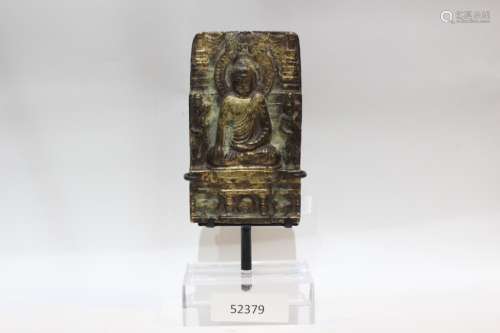 Chinese Bronze Buddha Plaque
