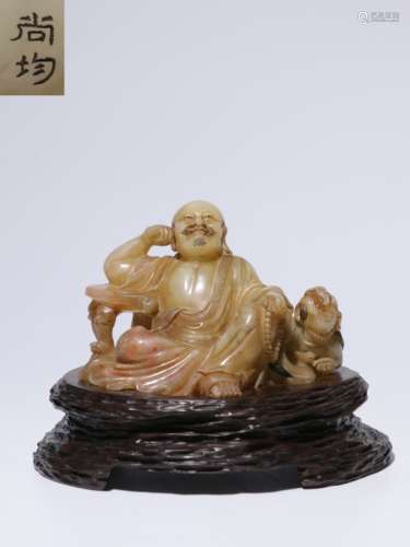 Chinese Soapstone Carved Luohan