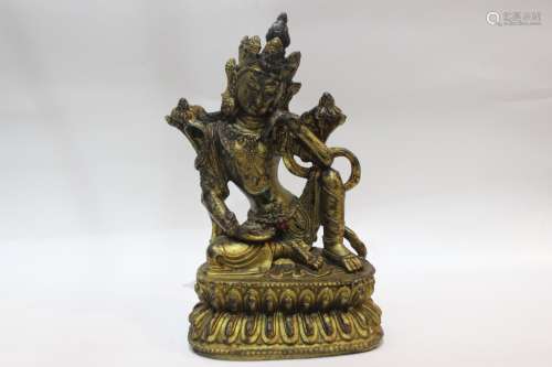 Chinese Gilt Bronze Buddha