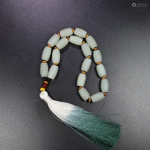 Chinese Jade Beads Necklace