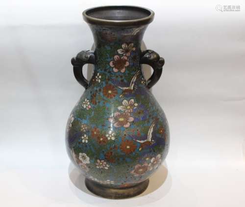 Ming Chinese Cloisonne Vase,Mark