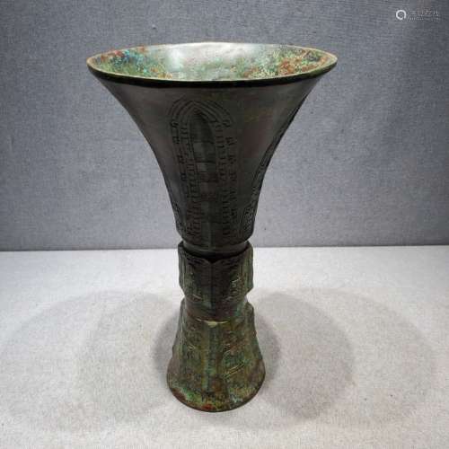 Chinese Gu Bronze Vase