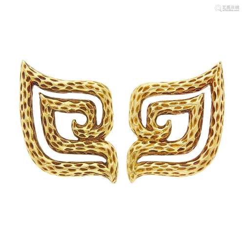 Zolotas Pair of Gold Earclips