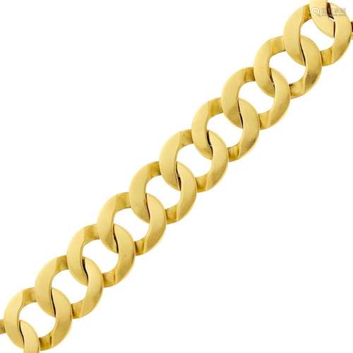 Gold Curb Link Bracelet