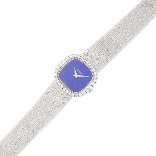 Piaget White Gold, Lapis and Diamond Wristwatch