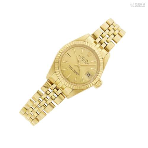 Rolex Gold 'Oyster Perpetual Datejust' Wristwatch, Ref. 6917