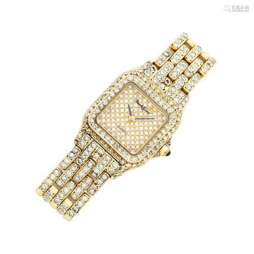 Bueche Girod Gold and Diamond Wristwatch