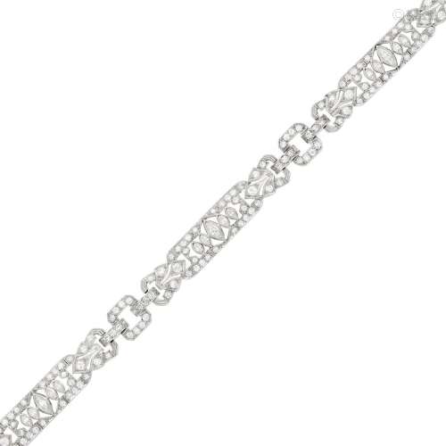 Platinum and Diamond Bracelet