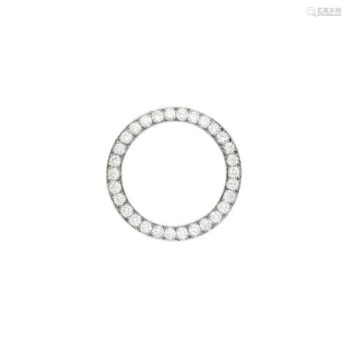 Tiffany & Co. Platinum and Diamond Circle Pin