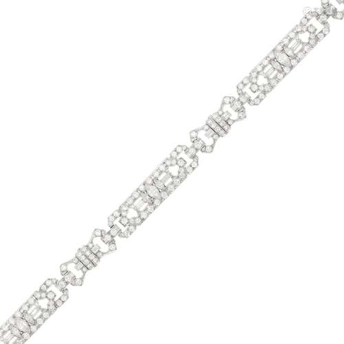 Platinum and Diamond Bracelet