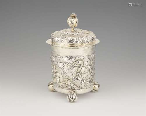 A large parcel gilt Münster Baroque silver beaker made for G...
