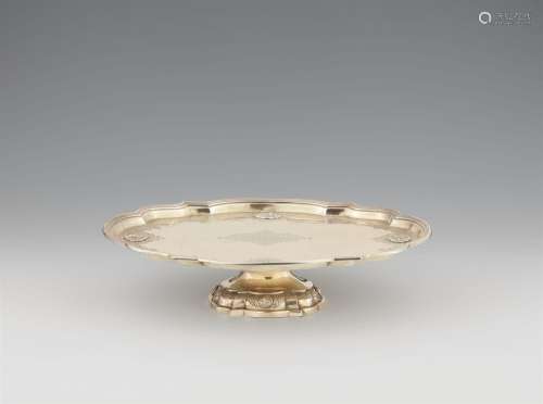 A Régence silver gilt stembowl