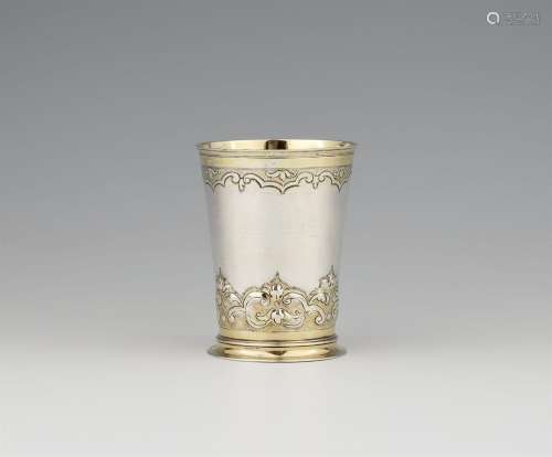 An Augsburg Régence silver beaker