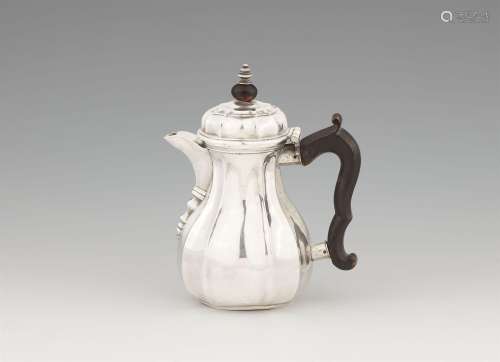 A Baroque Bremen silver hot milk jug