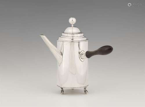 A Preetz silver coffee pot