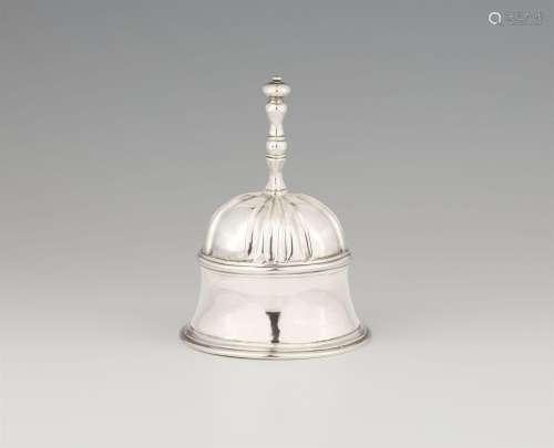 A rare Aurich silver table bell