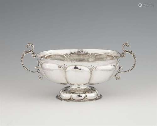 A large Emden silver brandy bowl